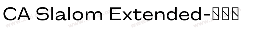 CA Slalom Extended字体转换